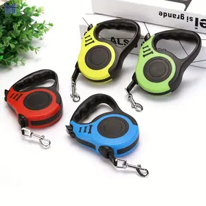 Retractable Dog Leash with Ergonomic Handle, Durable Nylon Material, 16.4ft, Colorful Bone Design, Comfortable Grip, Outdoor Walking, Fashion Pet Accessory, Suitable Small, Medium& Large Dogs, Clearance Special