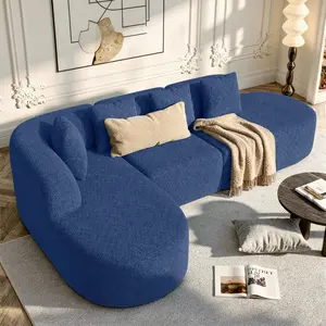 【2 Packages shipping】114 Inch Boneless Couches for Living Room,Modern Modular Sectional Sofa with Chaise,L-Shape Cloud Sectional Couch,No Assembly Required