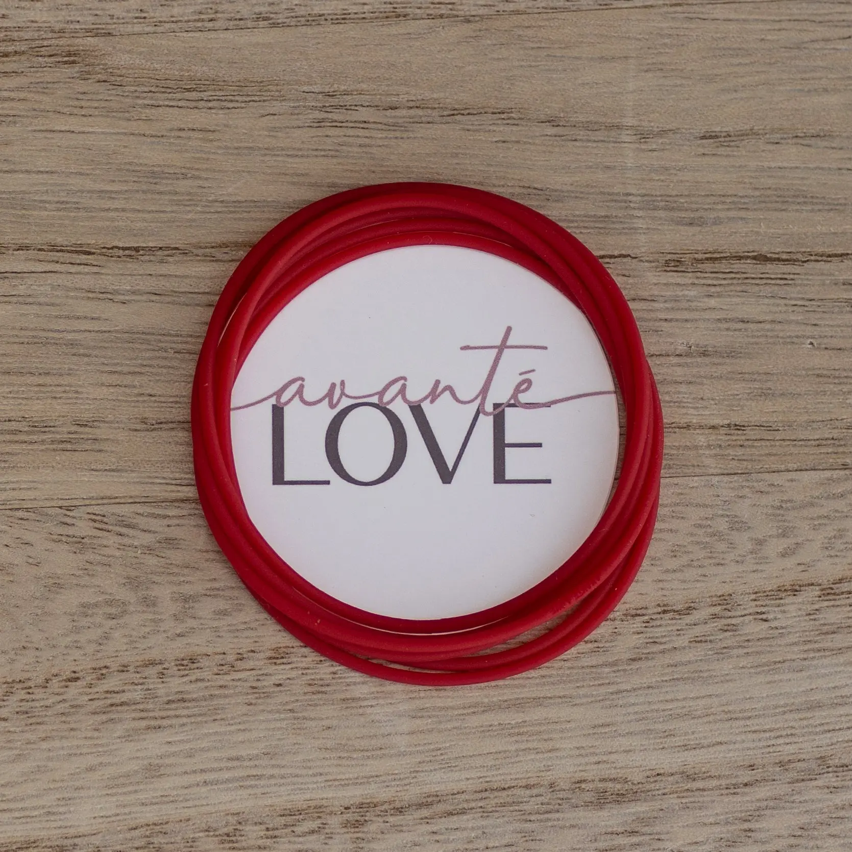 Crimson: Silicone Jelly Bracelets-Stack of 6
