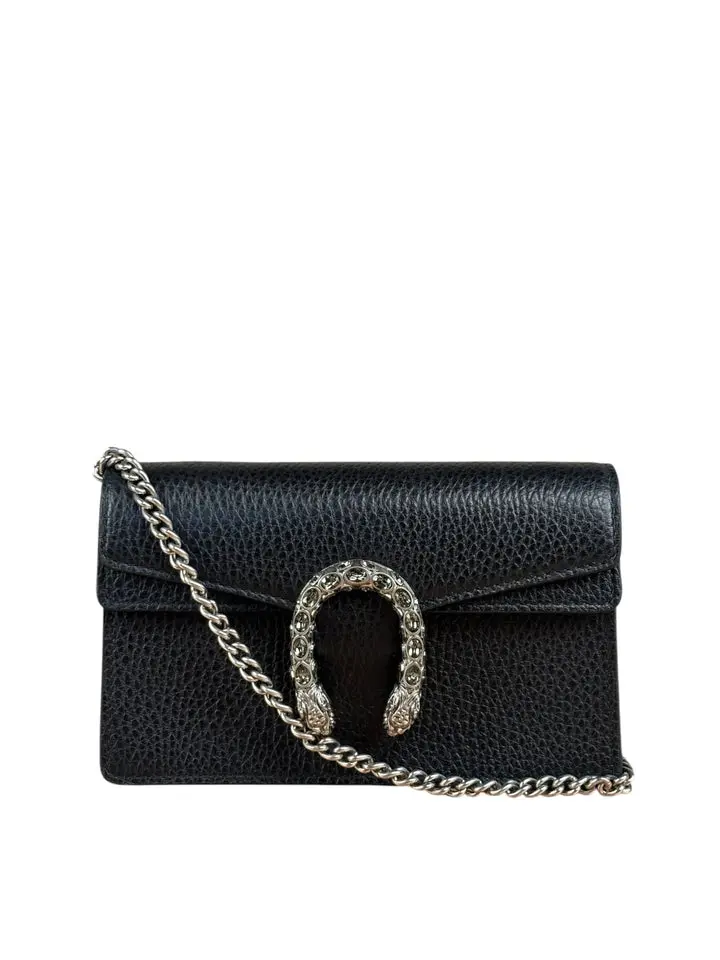 Pre-owned GUCCI - Shoulder Bags Black Dionysus Super Mini Shoulder Bag