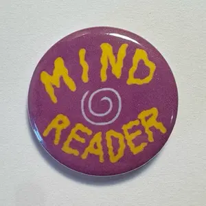 Mind reader 1.25 inch Pin Button Badge - HANDMADE | pinback buttons pins vintage style 90s button trinket bag charm