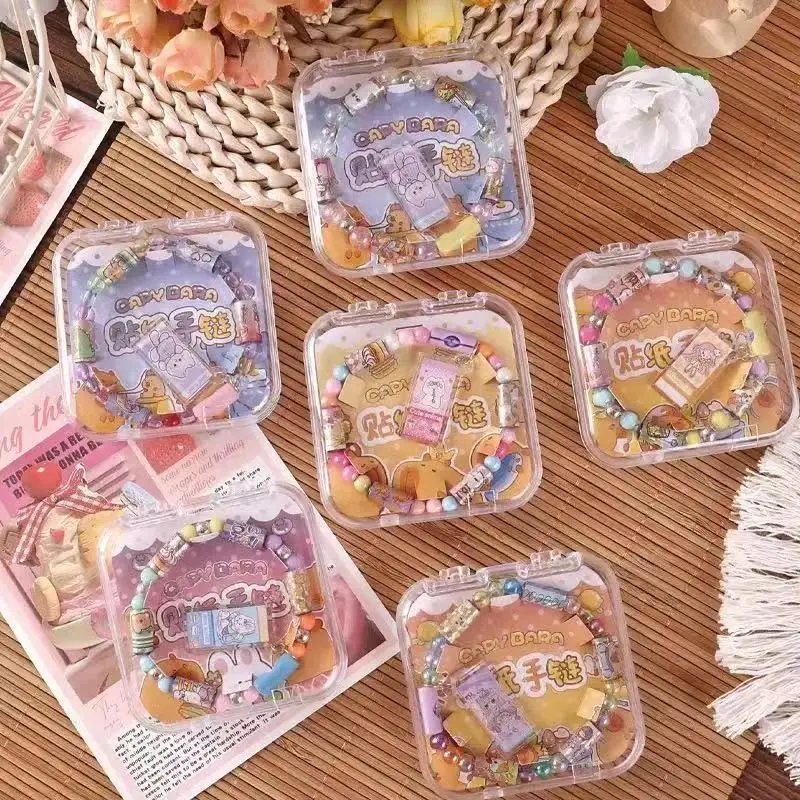 StickiRolls Creative DIY Stickers Bracelet - Hand String Bead Toy, Unisex No Battery Needed Stress Relief Sensory Regulation Kids' Stationery, Beads