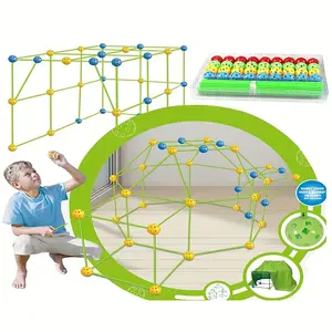 DIY House Building Toy, 1 Set Fun House Building Kit Toy, Indoor & Outdoor Playhouse Toy, Birthday Gift for Boys & Girls, Christmas Gift