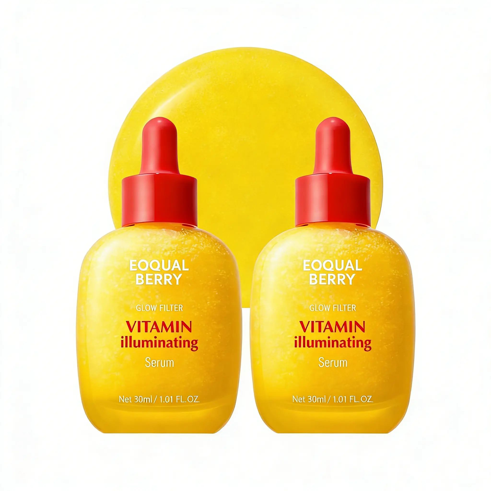 Illuminating Face Serum with Vitamin C & Niacinamide, Daily Brightening & Hydrating Formula to Strengthen Skin Barrier with Hyaluronic Acid & Ceramide, 1.01oz, Vitamins C/Ni, Oily