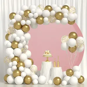Solid Color Balloon Arch Kit, 1 Count Round Balloon Arch Backdrop, Balloon Arch Frame for Birthday Party Wedding Baby Shower Decoration, Balloon Garland, Balloon Party Supplies