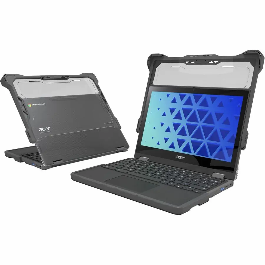 MAXCases Extreme Shell-F2 Chromebook Case for Acer C936/C936T Clamshell Chromebook 14" Gray ACESF2C936GRY