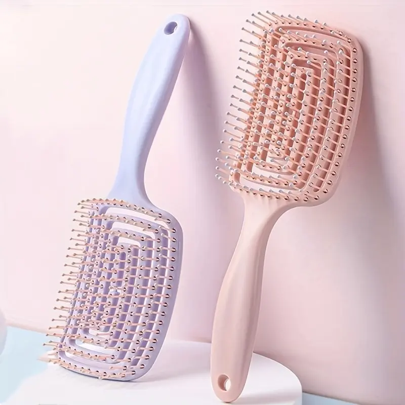 Hollow Out Hair Brush, 1pc Scalp Massage Comb, Wet And Dry Hair Detailing Comb, Hair Styling Comb For Women, Girls, Men, Stylists, Barber
