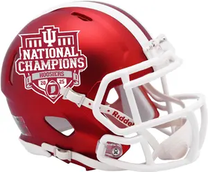 Indiana Hoosiers Riddell 2025 National Champions Speed Mini Helmet