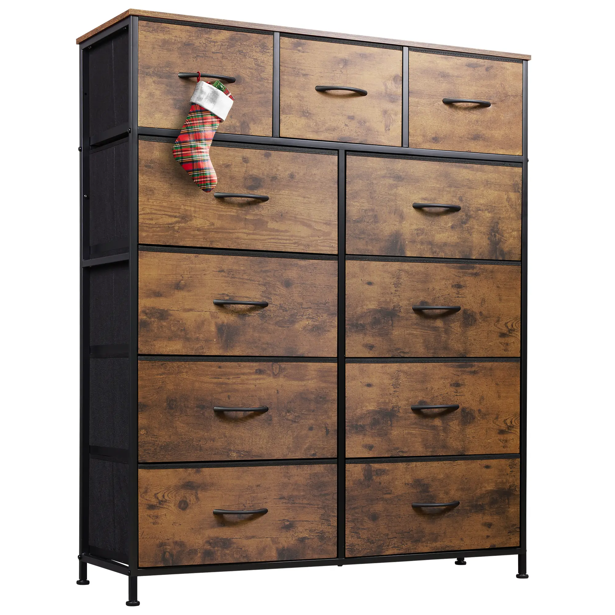 WLIVE Tall Dresser for Bedroom, Fabric Dresser Storage Tower, Dresser & Chest of Drawers Organizer Unit with 11 Drawers, Storage Cabinet, Hallway, Clo