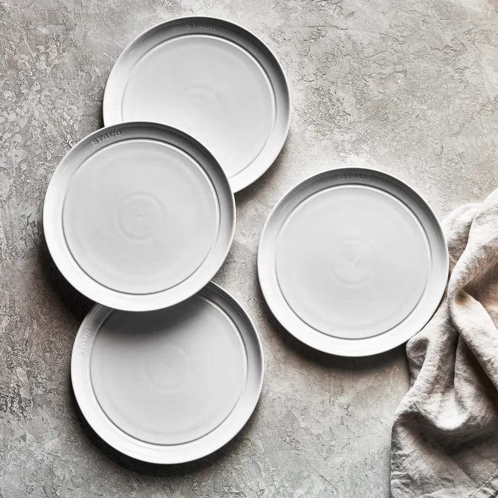 Staub Ceramic Dinnerware Salad Plate, Set of 4