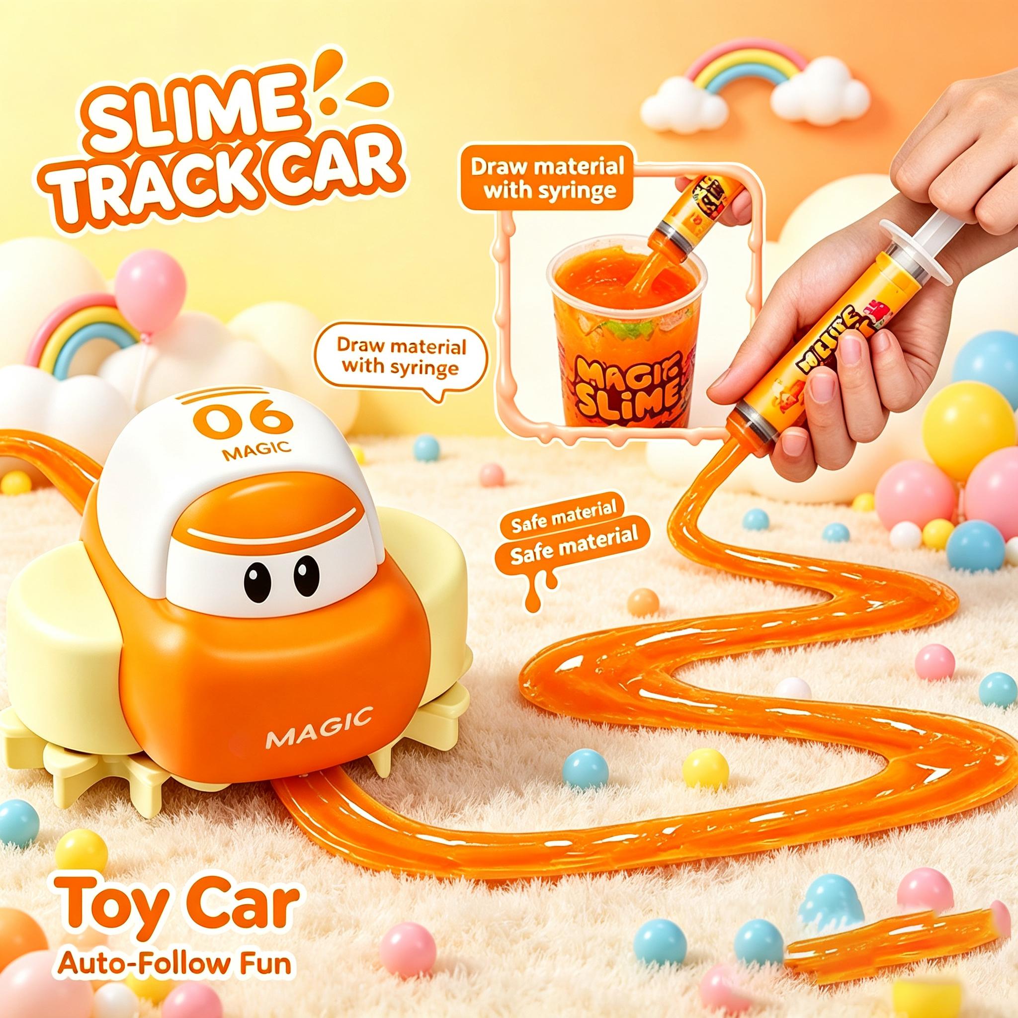 Electric Remote Control Race Track Car DIY Slime Road Builder Kit - Sensory Fidget STEM Toy, Creative Gift for Kids Ages 3+ Electric Remote Control Race Track Car DIY Slime Road Builder Kit - Sensory Fidget STEM Toy, Creative Gift for Kids Ages 3+