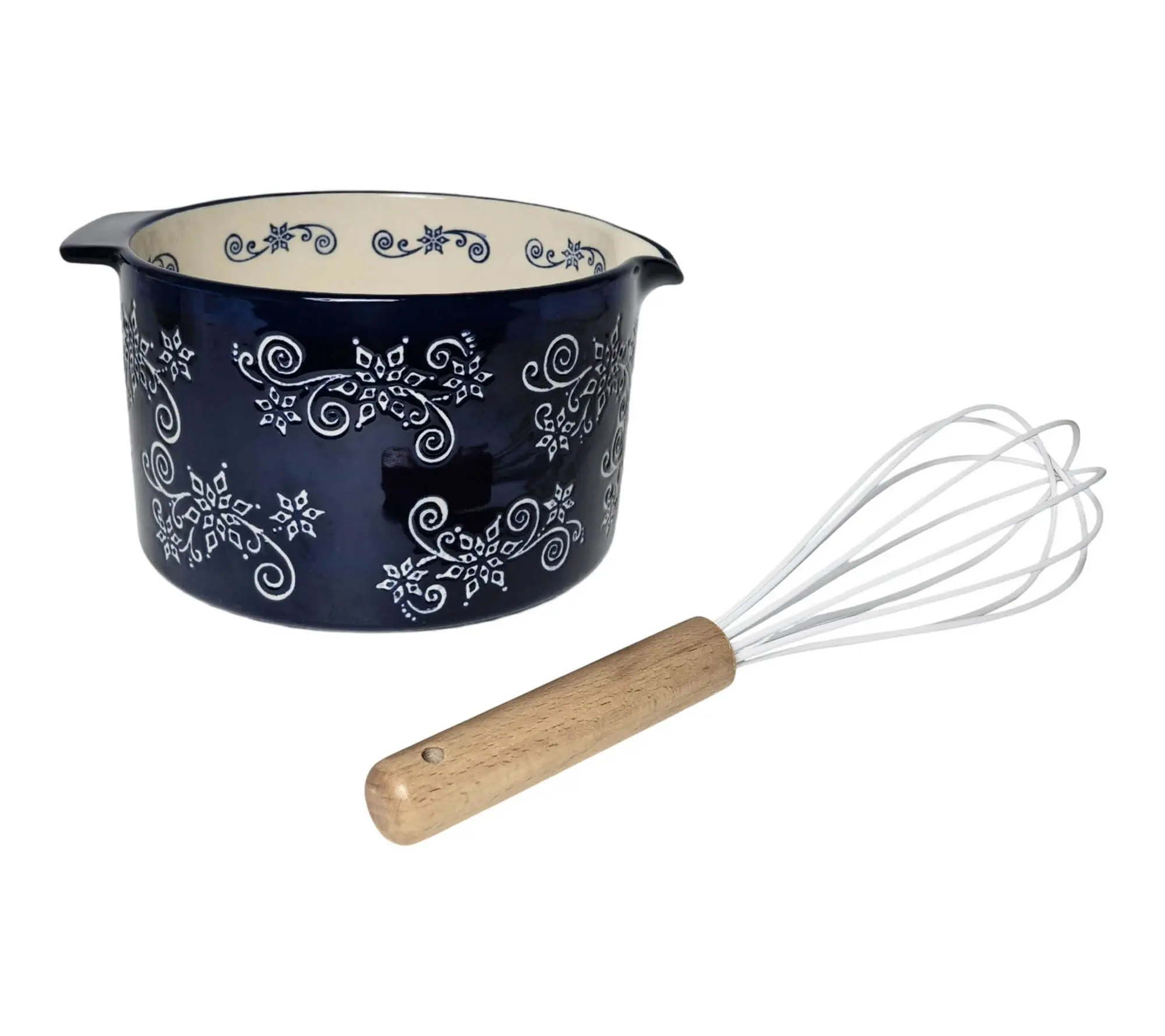 Temp-tations 2-qt Mixing Bowl with Spout and Whisk Temp-tations 2-qt Mixing Bowl with Spout and Whisk