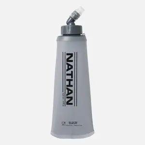 NATHAN QuickStart Soft Flask 14oz Push Pull Bite Valve Leak-Proof Portable Drinkware Tumbler Water Bottles Mug