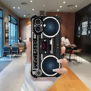 Vintage 80s Boombox Cassette Phone Case for 【iPhone 17】 | MagSafe Ready, Unique Cool Design Protective Case.666