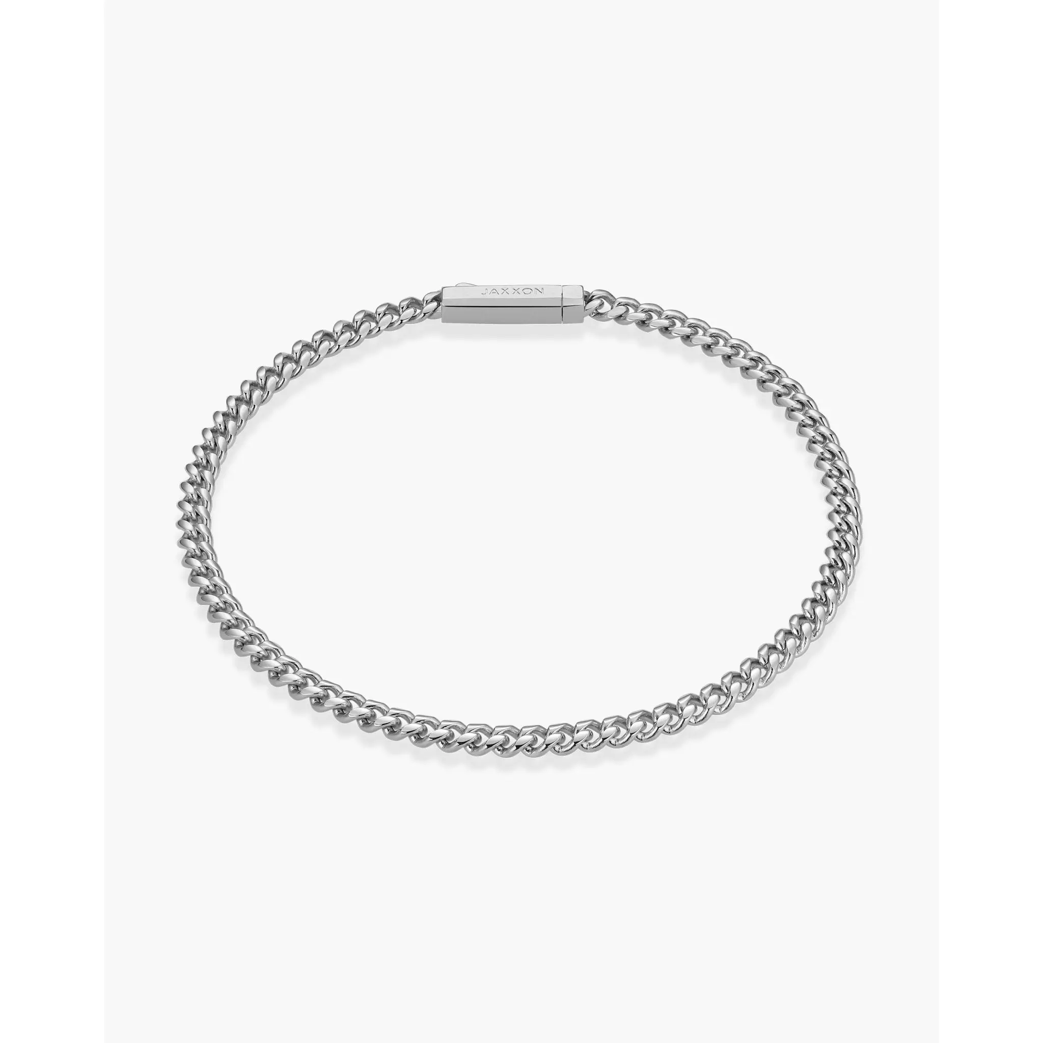 JAXXON Cuban Link Bracelet 3mm - Silver