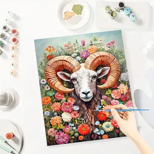 Antelope Paint By Number Kits for Adults Beginners, Easy Acrylic Simple Paint By Number Kits, DlY Watercolor Paint By Numbers Kits on Canvas Without Frame for Home Wall Decor Home Decoration 16x20inch