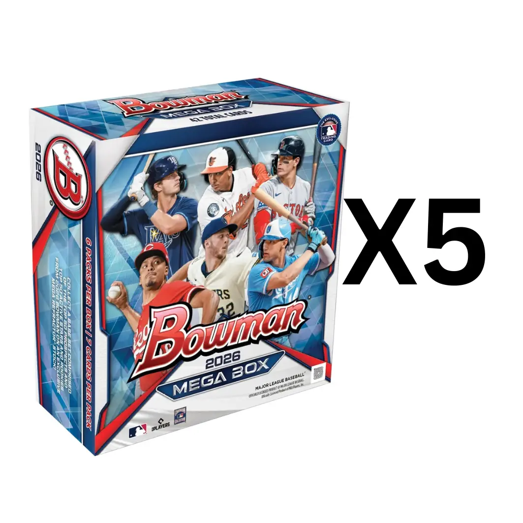 1320 - Baseball, 2026  Bowman MEGA Boxes (5) - NEW RELEASE