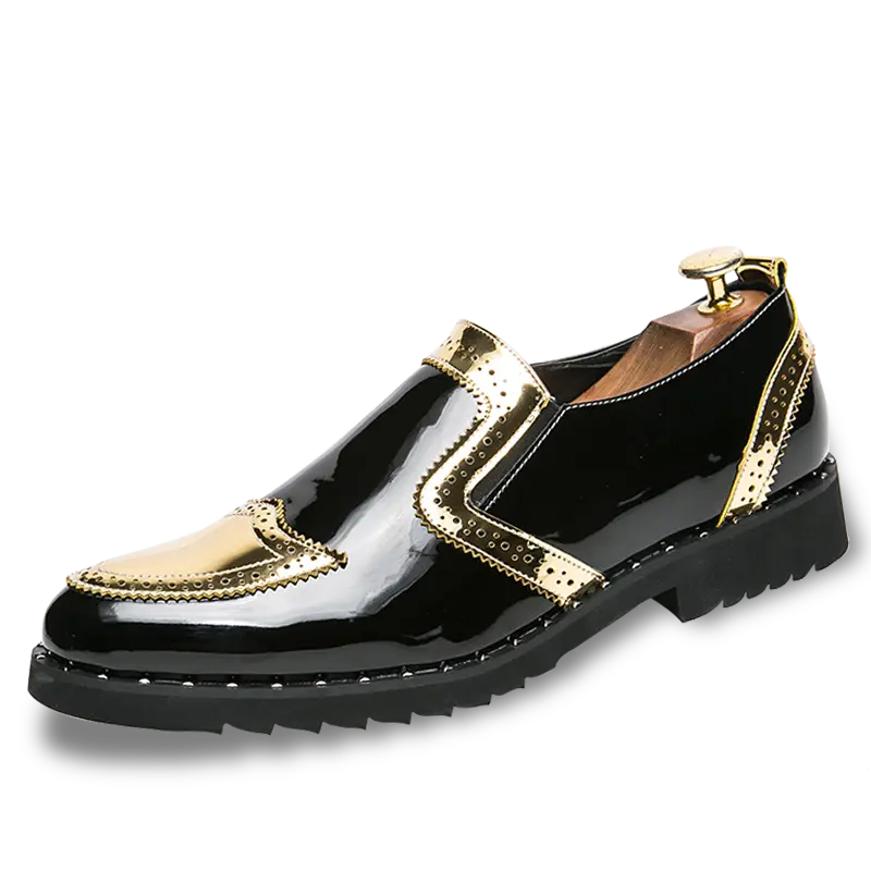 Men's business leather shoes, formal business shoes, boutique wedding groom shoes Black Boy men's designer shoes Footwear Office Closed Work Affordable Loafers Formal Heels Pu Leather Shoes campingessentials