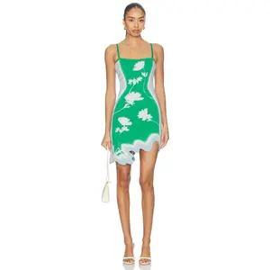 PH5 Lyndon Wavy Mini Dress in Aqua Green
