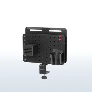Clamp-on Rotating Pegboard with Laptop Holder