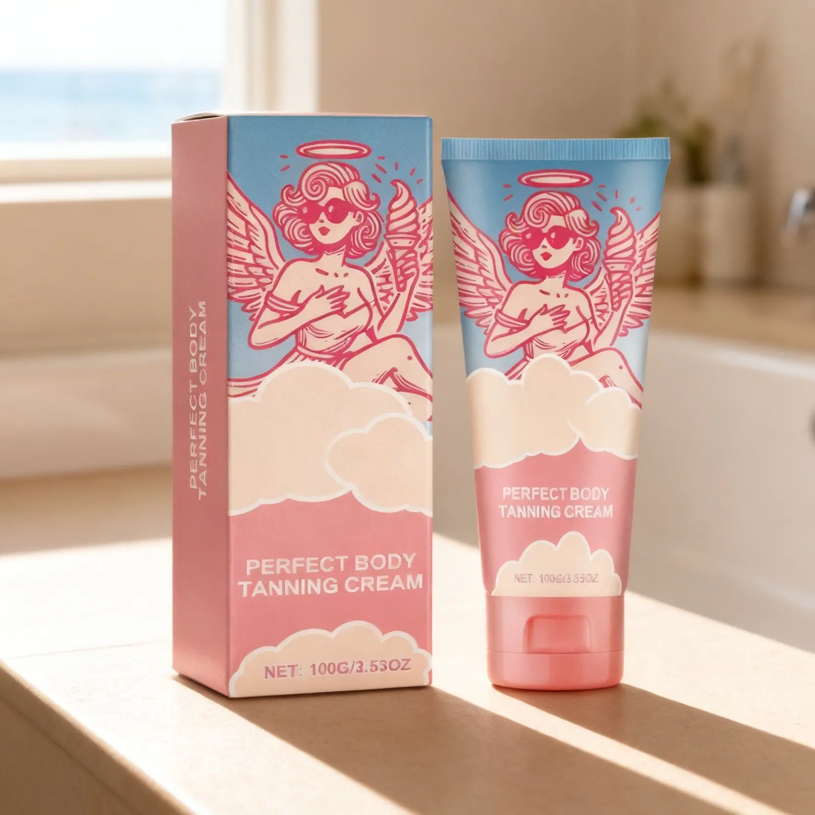 Body Tinting Cream for Natural Skin Tone Blending - Moisturizing and Brightening Lightweight Lotion with Glycerin for a Radiant Glow, Body Care, Cosmetic, Glycerin Base, Body Hydrator