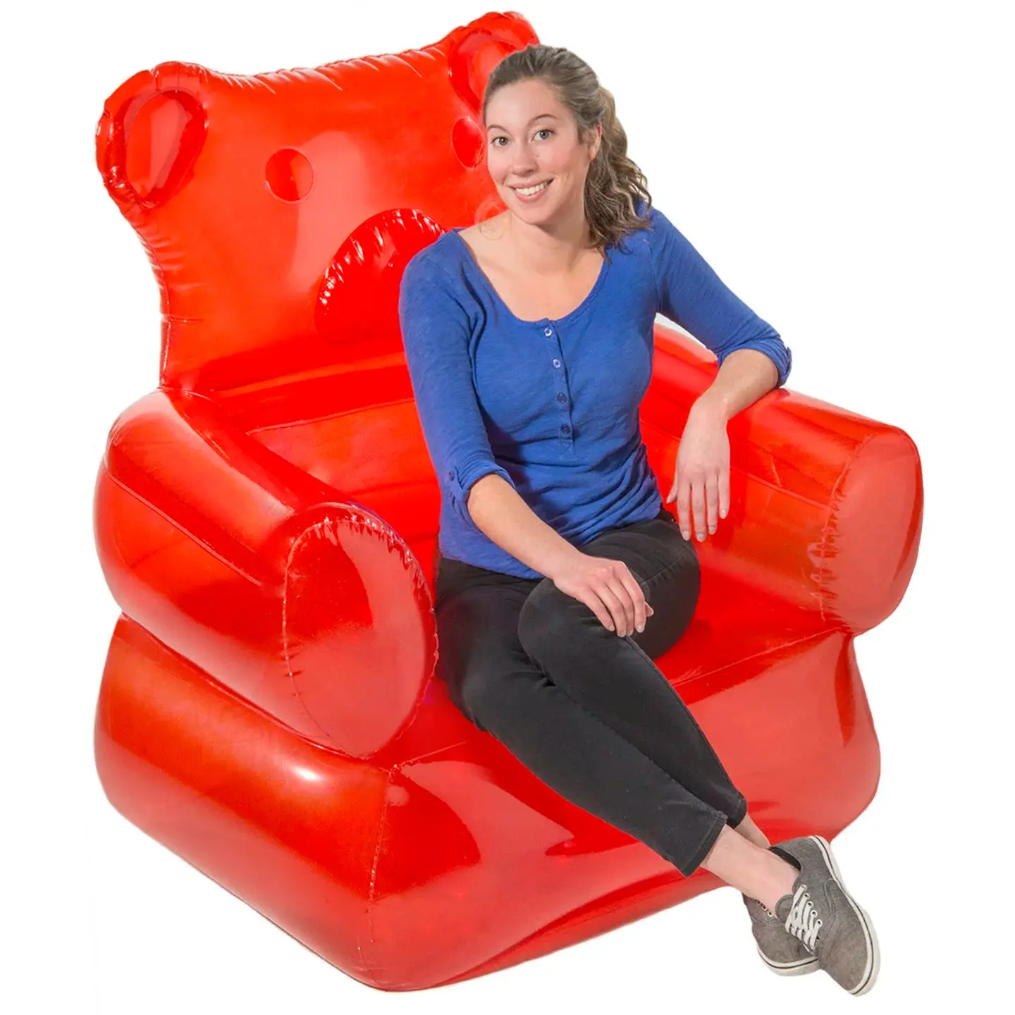Gummy Bear Chair Inflatable Arm Chair - Comfortable and Adorable Gummy Bear Chair Inflatable Arm Chair - Comfortable and Adorable