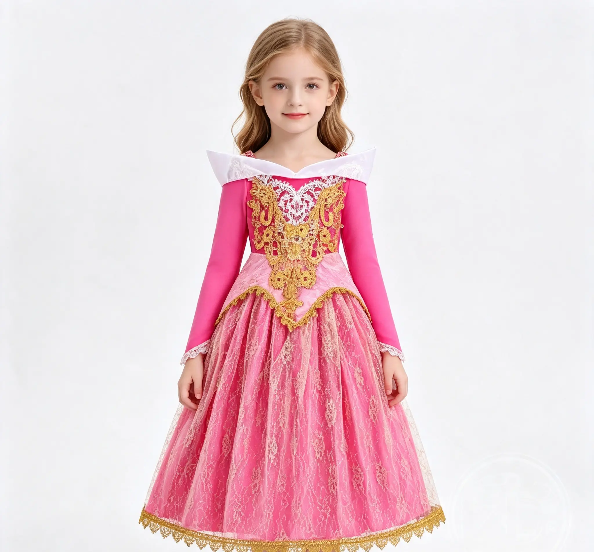 Foreign Trade Aurora Aurora Girl's Princess Dress Sleeping Beauty Halloween Dress Birthday Dress Cosplay