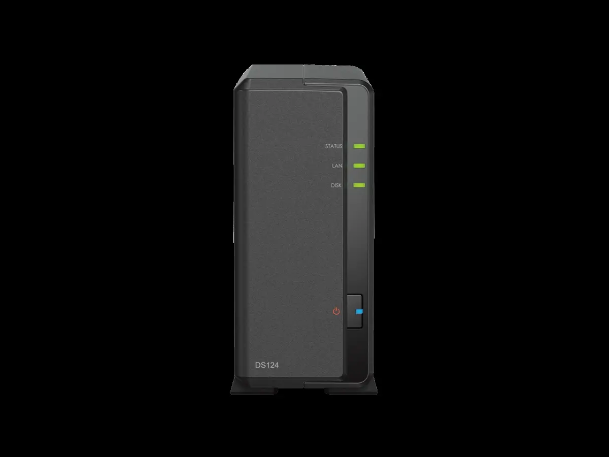 Synology DS124 Synology DiskStation DS124 1-Bay NAS Enclosure, Home, Office