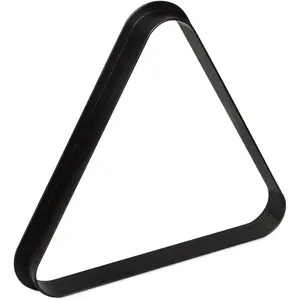 Black Plastic 8 Ball Triangle Rack for Billiard Pool Table, Fits Standard 2 ¼” Pool Balls