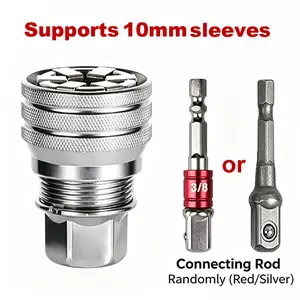 Multi-Function Universal Socket Wrench Tool - Universal Maintenance Tool, Adjustable Universal Socket Wrench, Universal Socket Tool for 3/8" Drive Ratchet Torque Wrench & Power Drill (Connecting rod random color)