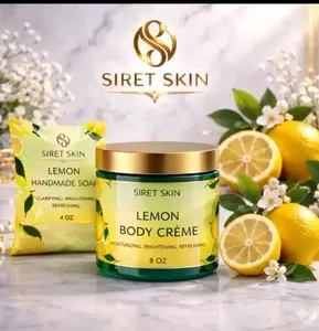 Siret Skin Set Lemon Body  Cream 8 oz + 1  Soap Lemon 4 oz, Siret Cosmetics - WorldcaShop USA