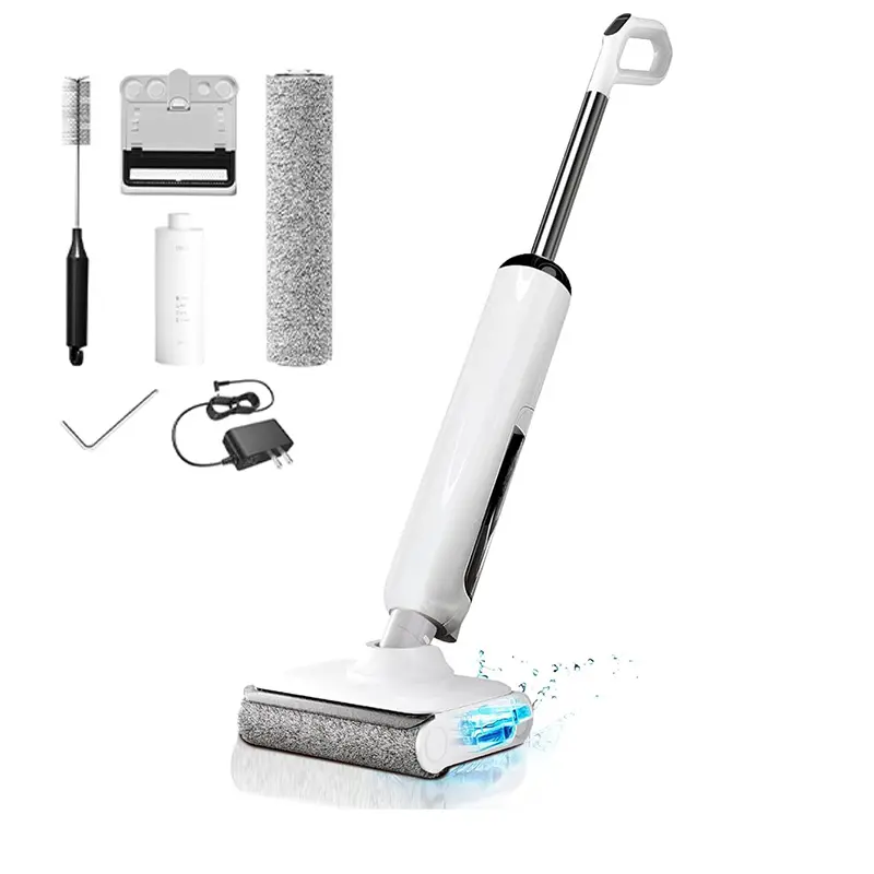 Cordless Wet Dry Vacuum Mop Combo - Multifunction Hard Floor Cleaning Tool with 180° Lay-Flat Foldable Design, Powerful Edge Care, Self-Cleaning Washable Feature, 45mins Runtime, LED Display, Voice Detection Prompts, Great Vacuum for You, Cordless Vacuums