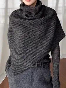 Women's Plain Color Knitted Scarf, Elegant Fashion Accessory for Daily Wear, Perfect Gift Choice, Rich Colors and Premium Fabric