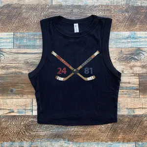 Hollander Rozanov Hockey Micro Ribbed Tank, Heated Rivalry Inspired Crop Tank Top, Ilya Rozanov Shane Hollander Y2k Crop Tank Top