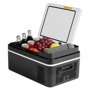 Portable Car Refrigerator, 21QT Single-Zone Electric Cooler for Vehicles, -4℉-68℉ Freezer Smart Control via Bluetooth with Car Battery Protection, Child Lock, 12/24V DC & 100-240V AC Powered Portable Car Refrigerator, 21QT Single-Zone Electric Cooler for Vehicles, -4℉-68℉ Freezer Smart Control via Bluetooth with Car Battery Protection, Child Lock, 12/24V DC & 100-240V AC Powered