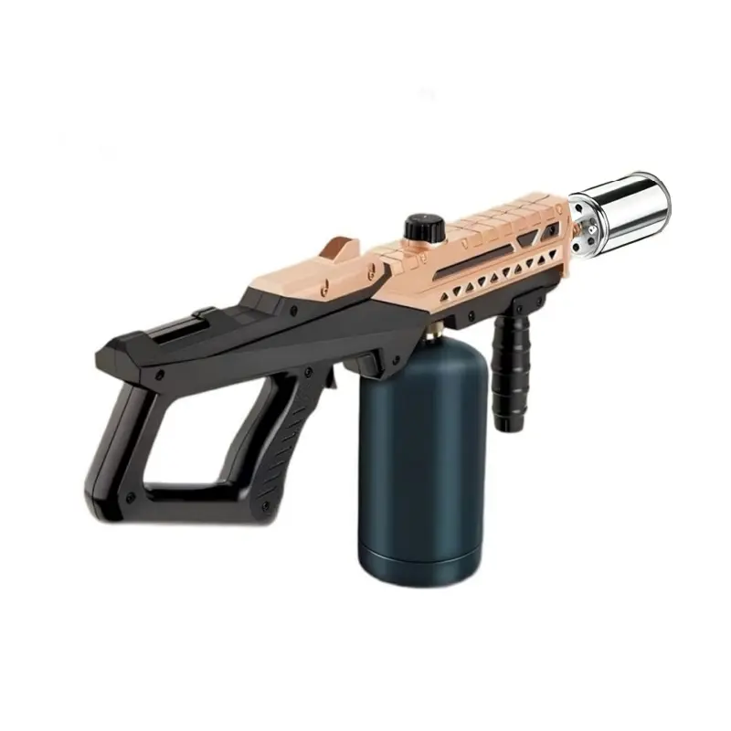 Sturdy Adjustable Flame Propane Torch Gun - Kitchen, Indoor, BBQ & Camping Lighter for Charcoal & Campfire, Gas Tank Not Included, Ideal Gift for Him