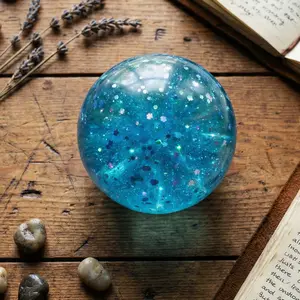 Pawtoto Secret Garden Blue Squishy Toy Handmade Food Grade Silicon Creamy Clay Feel Soft Quick Rebound