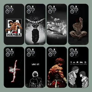 Anime Baki H-Hanma  Phone Case For iPhone17, 16, 15,14,13,12,11,Plus,Pro Max,XS,XSMAX Soft Silicone Black Cover