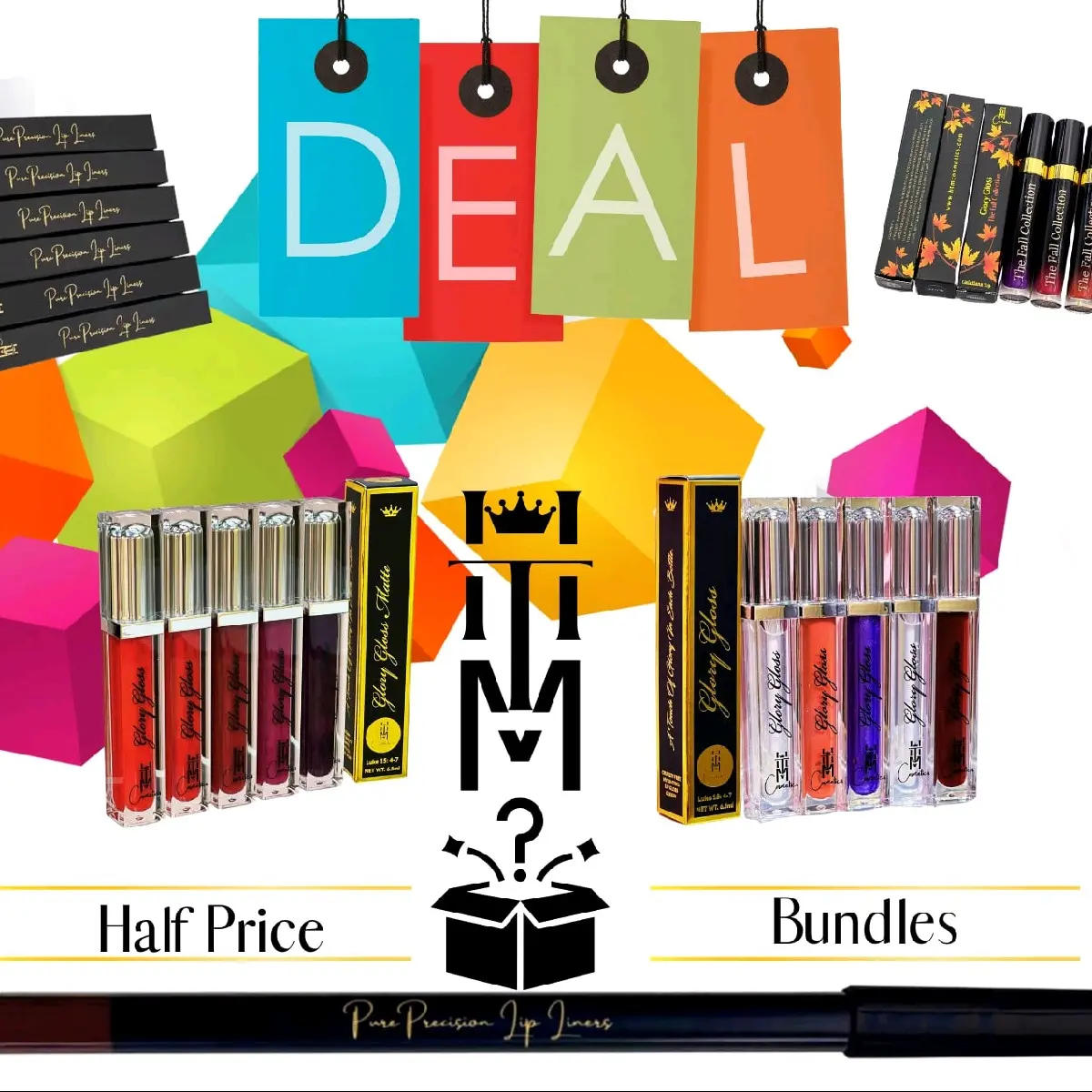 HTM Cosmetics Beauty Box Lipstick lipgloss skincare Makeup