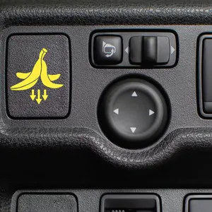 Banana Blank Decal for Car, Blank Button Car Sticker, Banana Button Decal, Blank Button Decal for any type of car R