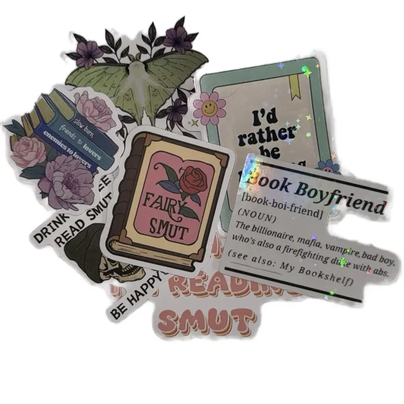 10 Bookish Vinyl Stickers
