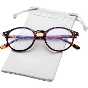 Blue Light Glasses for Men Women,  Round Frame Computer Eyeglasses