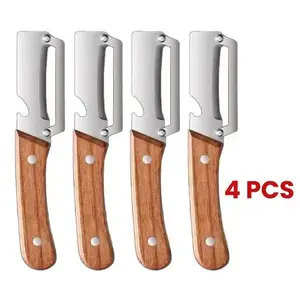 2/4 Pack 2 in 1 Household Stainless Steel Peeler/Peeler, Kitchen Sugarcane and Lettuce Slicer, Commercial Thickened Slicer