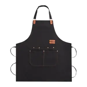 Heavy-Duty Chef Apron for Men & Women – Adjustable Neck Strap with Pockets, Cooking, Baking, Gardening, BBQ & Craft Apron