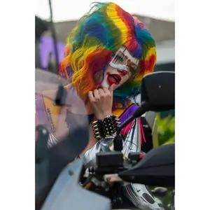 Rainbow Swirl Wig