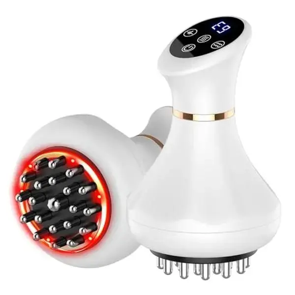 Electric Meridian Scraping Brush, 4-in-1 Handheld Body Massager for Thermal Heat Relief, Cordless Tool with 9 Adjustable Modes for Waist & Shoulder Care