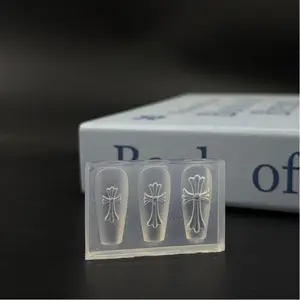 Cross Nail Art Silicone Mold High Transparency Handmade Mold