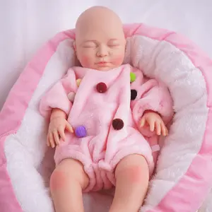 FunCuddle NO.13 Doll, 20.67-inch Baby Girl Doll，True infant weight，A very cute silicone doll，Washable silicone doll，birthday dolls for girls