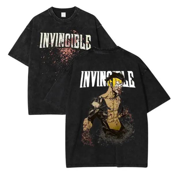 Invincible Shirt Omni Man Mark Grayson Nolan Grayson Shirt For Men Hoodie Streetwear Menswear Top Casual boys merch Collar Seamless vacation outfits