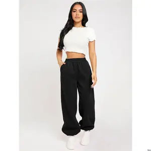 Waist Elastic Solid PETITE tiktok Sweatpants